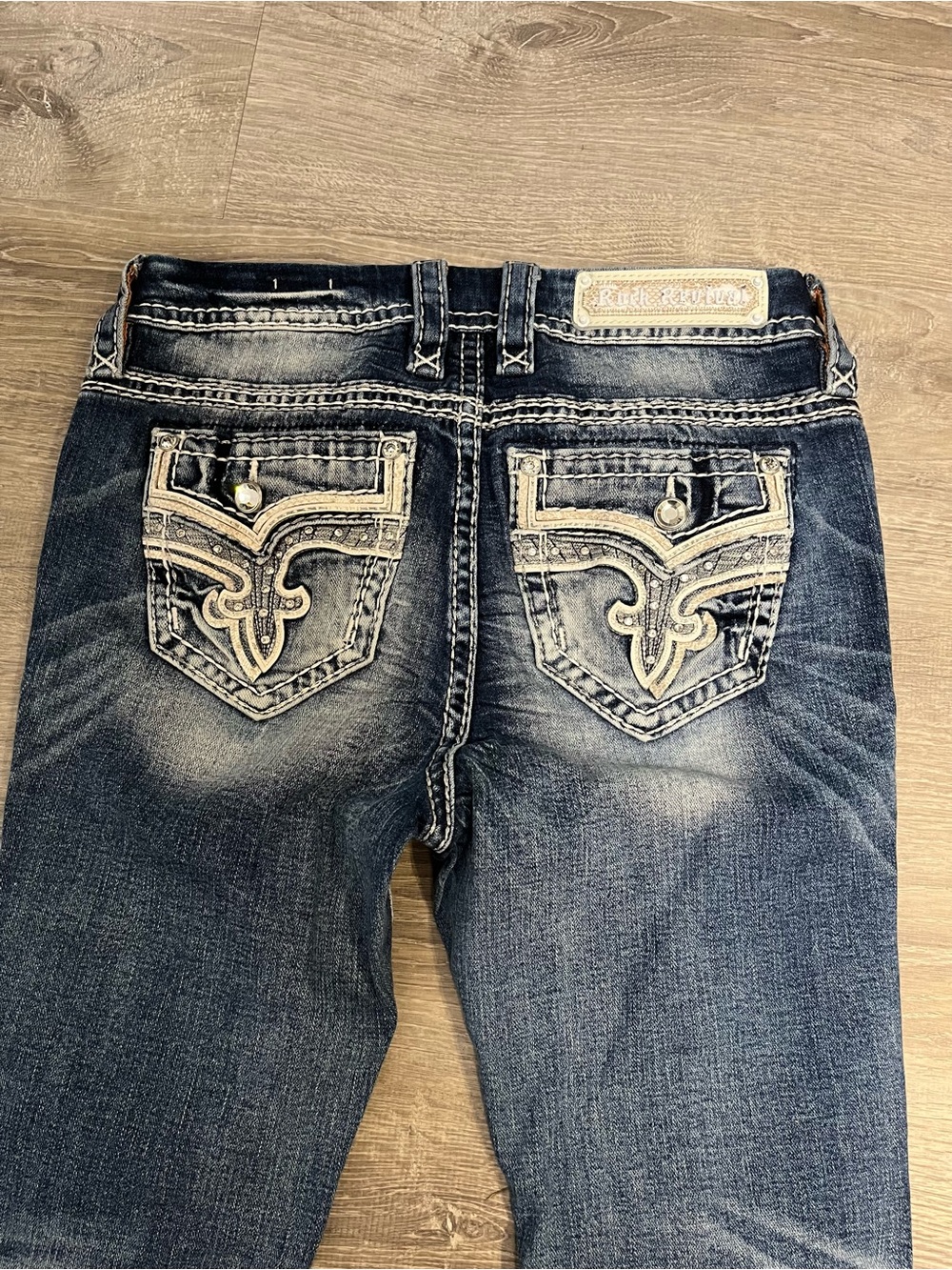 Rock Revival Distressed Light Blue Skinny Jeans